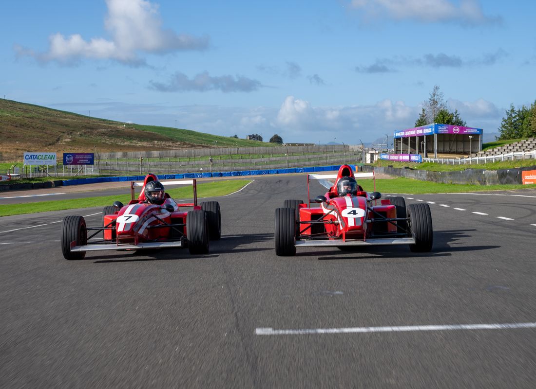  Formula Racing Car Driving Experience  Knockhill international racing circuit from the driving seat of a Formula Racing Car.