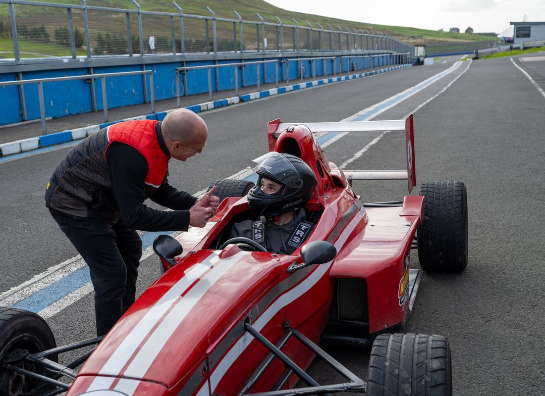  Formula Racing Car Driving Experience  Knockhill international racing circuit from the driving seat of a Formula Racing Car.